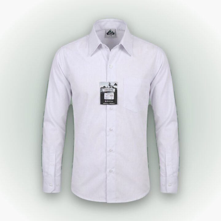 Camisa blanca manga larga al mayor y al detal – uniforme Arridal