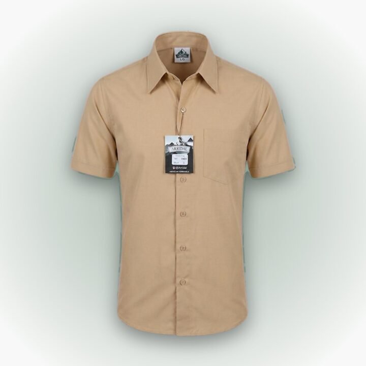Camisa escolar beige al mayor y al detal – uniforme Arridal