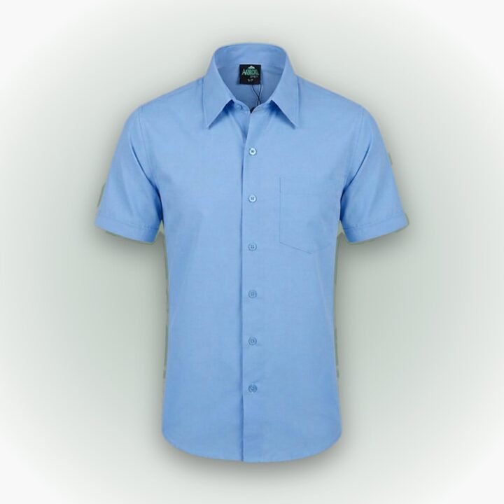 Camisa escolar celeste al mayor y al detal – uniforme Arridal